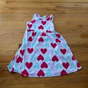 Heart Pattern Sleeveless Dress